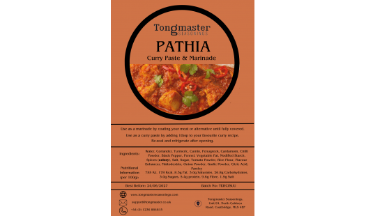 2 x Tongmaster Pathia Curry Paste & Marinade - 200g
